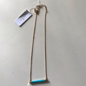 Kate Spade turquoise 17” necklace, NWT